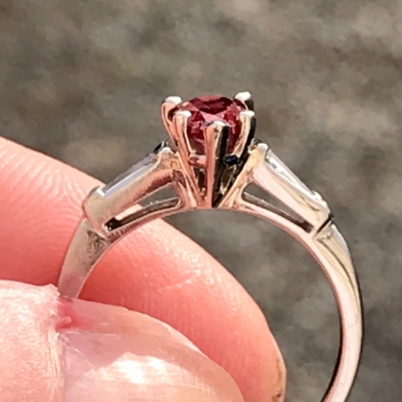 ❌❌❌SOLID ❌❌❌NWOT GIA VS1 VS2 PLATINUM 1.04CTW RED DIAMOND RING R😉 VALUE 8950.00 - Picture 9 of 14